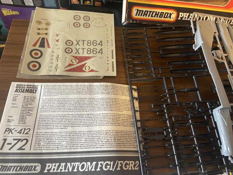 Matchbox Phantom FG1/FGR2 1-72 Scale Model (1980’s)