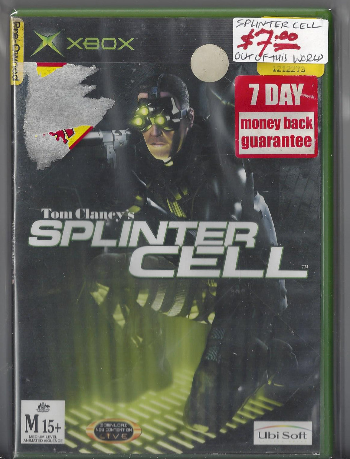 Tom Clancy's Splinter Cell XBOX