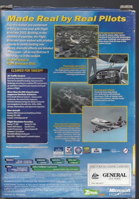 Microsoft Flight Simulator 2002 | Microsoft Game Studios | PC