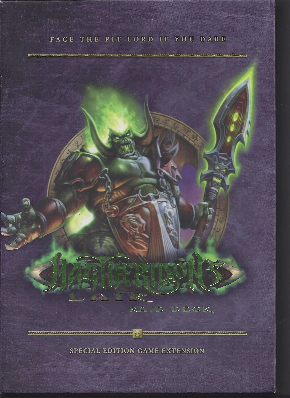 World Of Warcraft Trading Card Game MAGTERIDONS LAIR Raid Deck BLIZZARD (2007)