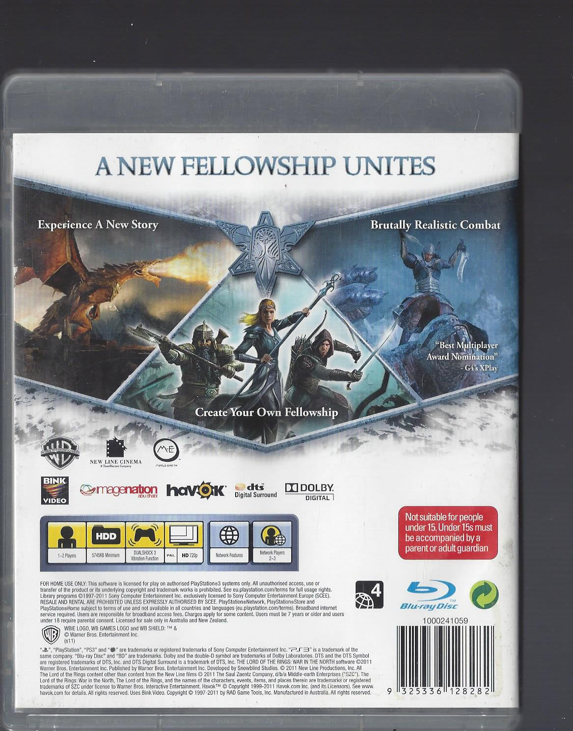 The Lord Of The Rings | War In The North PS3 (2011)
