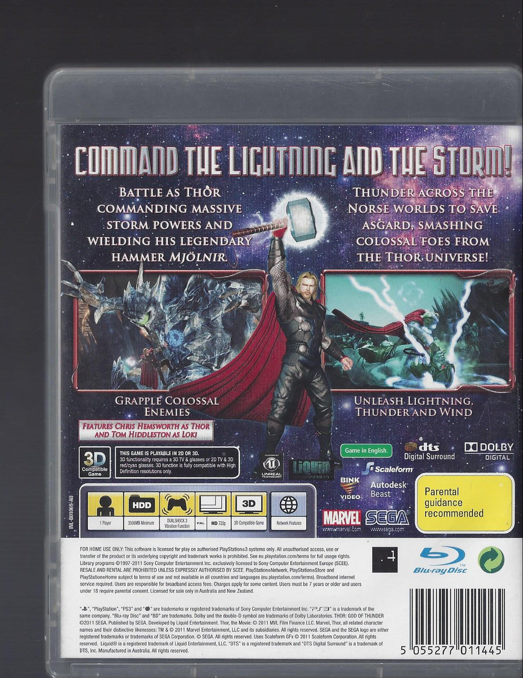 THOR | God Of Thunder *NO MANUAL* PS3 (2011)
