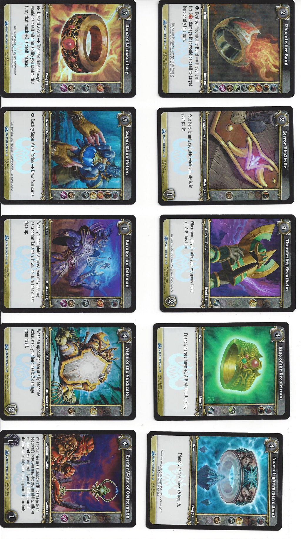 World Of Warcraft Trading Card Game MAGTERIDONS LAIR Raid Deck BLIZZARD (2007)