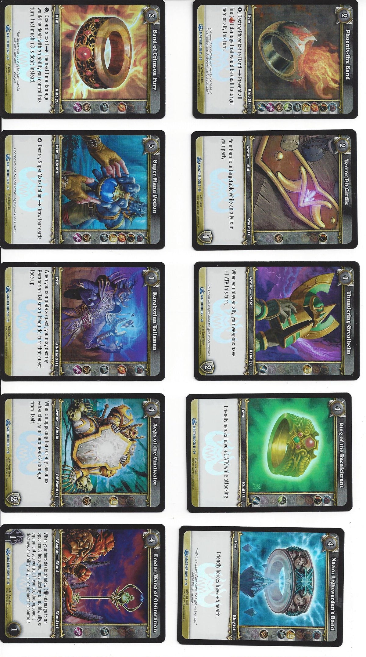 World Of Warcraft Trading Card Game MAGTERIDONS LAIR Raid Deck BLIZZARD (2007)