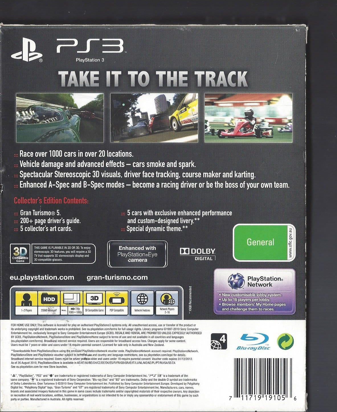 Gran Turismo 5 COLLECTOR'S EDITION plus PROLOGUE PS3 (2010)